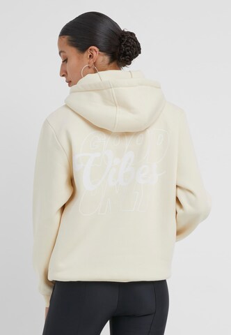 Miss Tee Pullover 'Good Vibes' i beige: forside