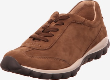 GABOR Athletic Lace-Up Shoes in Brown: front