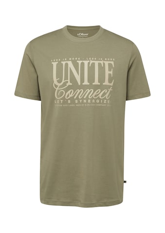 T-Shirt s.Oliver en vert : devant