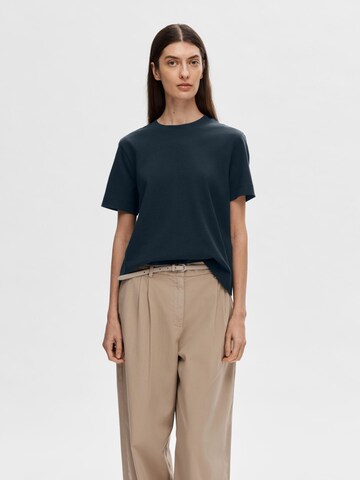 SELECTED FEMME T-Shirt 'ESSENTIAL' in Blau: predná strana