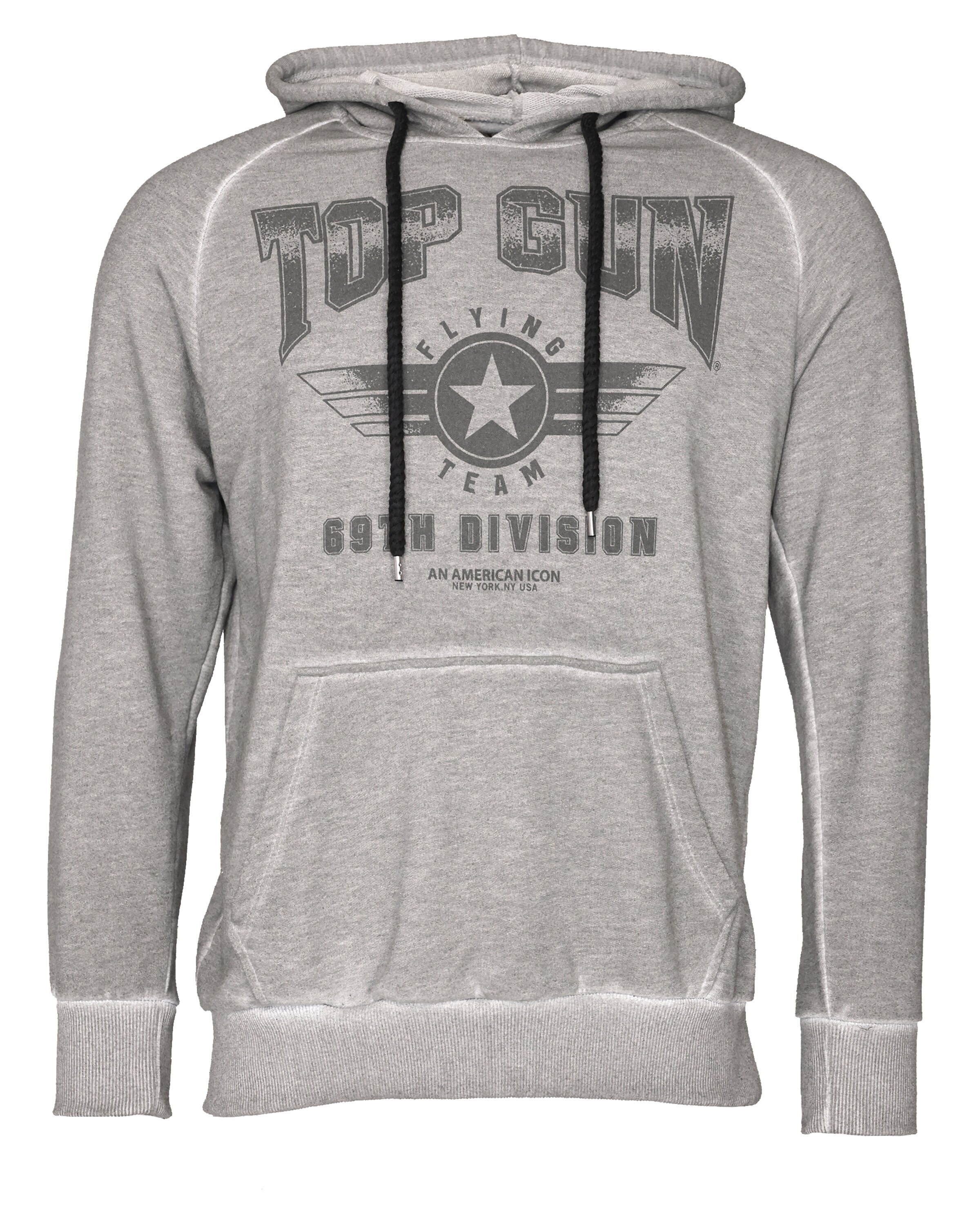 TOP GUN Sweatshirt in Grau: Vorderseite