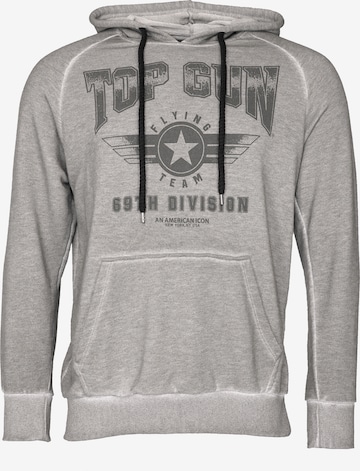 TOP GUN Sweatshirt in Grau: Vorderseite
