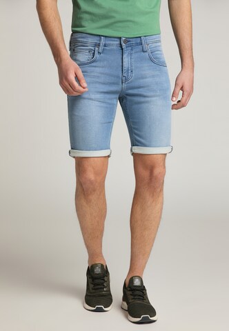 MUSTANG Jeansshorts in Blau: front