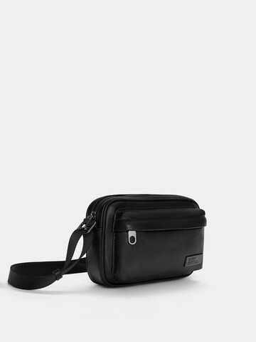 Pull&Bear Taška cez rameno - Čierna