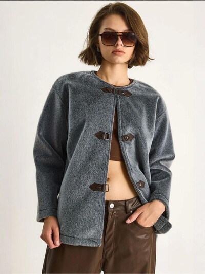 Bianco Lucci Between-Season Jacket in S in Anthracite, Item view