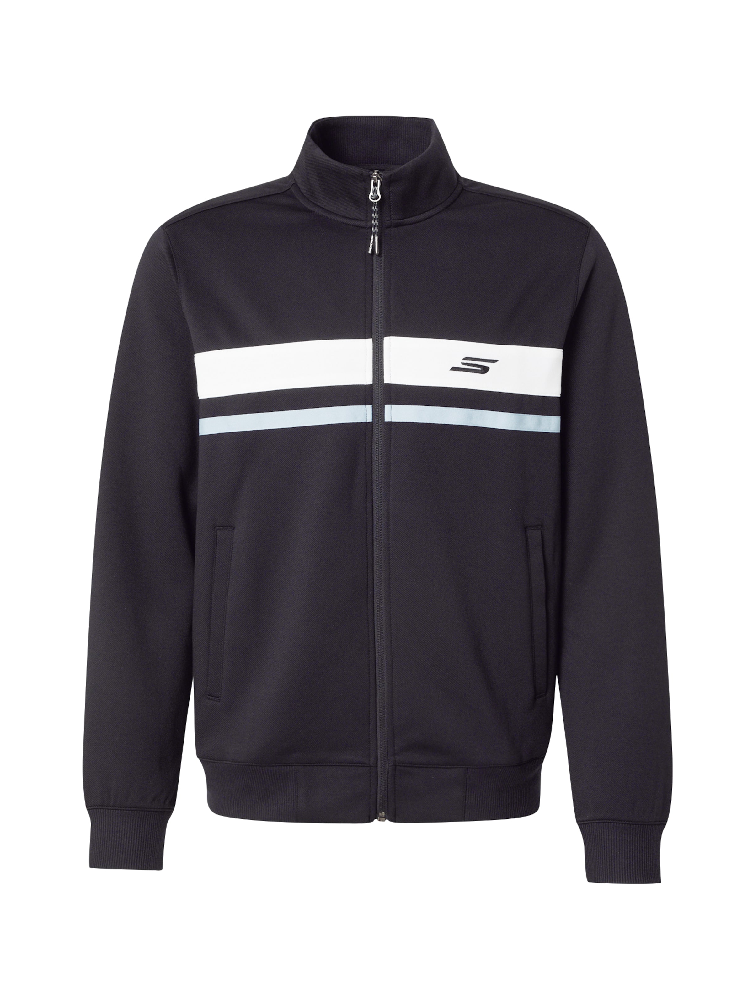 SKECHERS Träningsjacka i svart: framsida