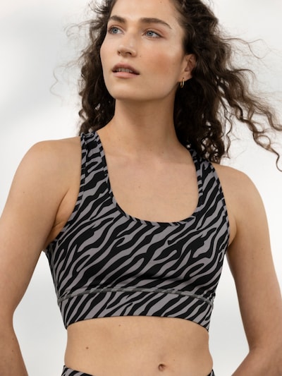 Hey Honey Sport-BH 'Racerback'‌‌‌‌‌ in XS in basaltgrau, Produktansicht
