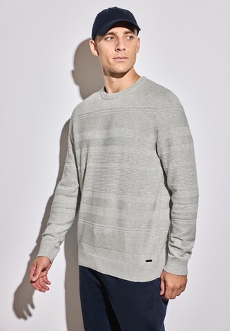 Street One MEN Pullover in Grau: Vorderseite