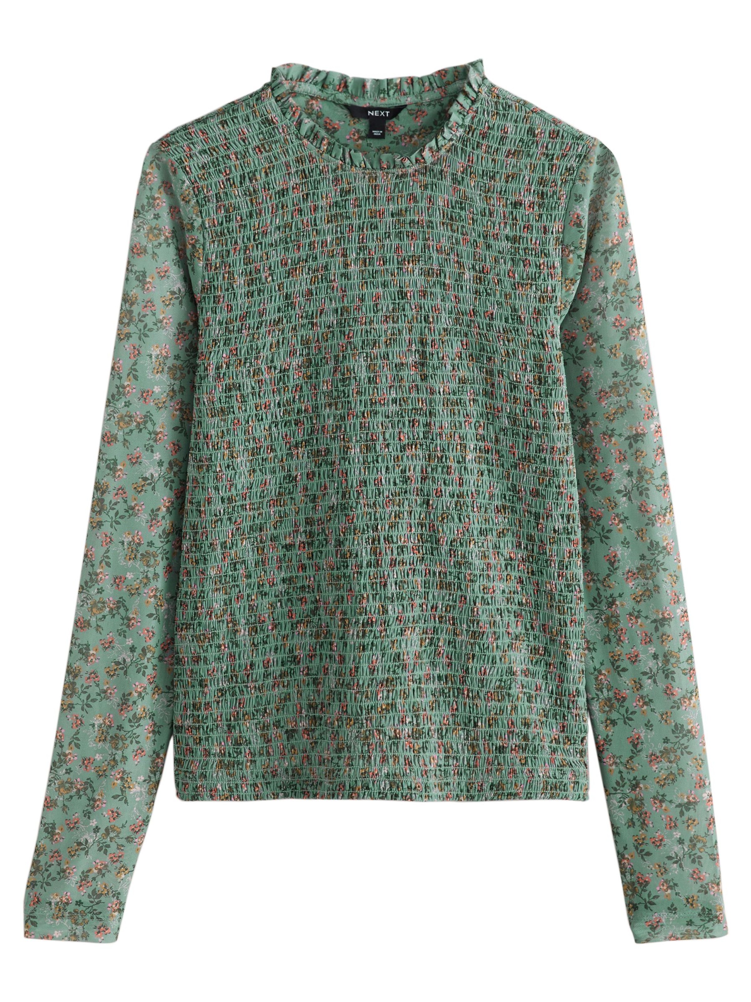 Next Bluse in Grün: Vorderseite