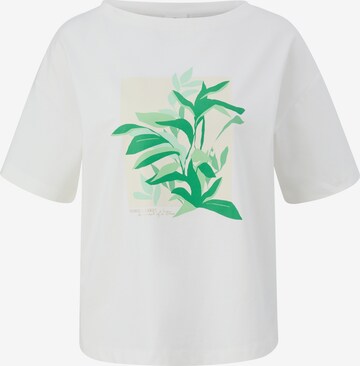 T-shirt s.Oliver BLACK LABEL en blanc : devant