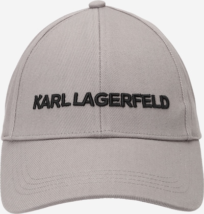 Kepurė 'ESSENTIAL' iš Karl Lagerfeld, spalva – pilka / juoda, Prekių apžvalga