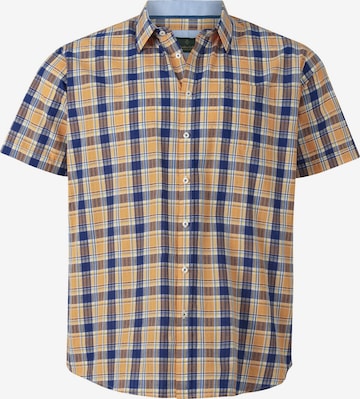 Charles Colby Comfort fit Button Up Shirt ' Duke Nelo ' in Yellow: front