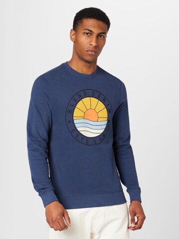 BLEND Sweatshirt in Blauw: voorkant