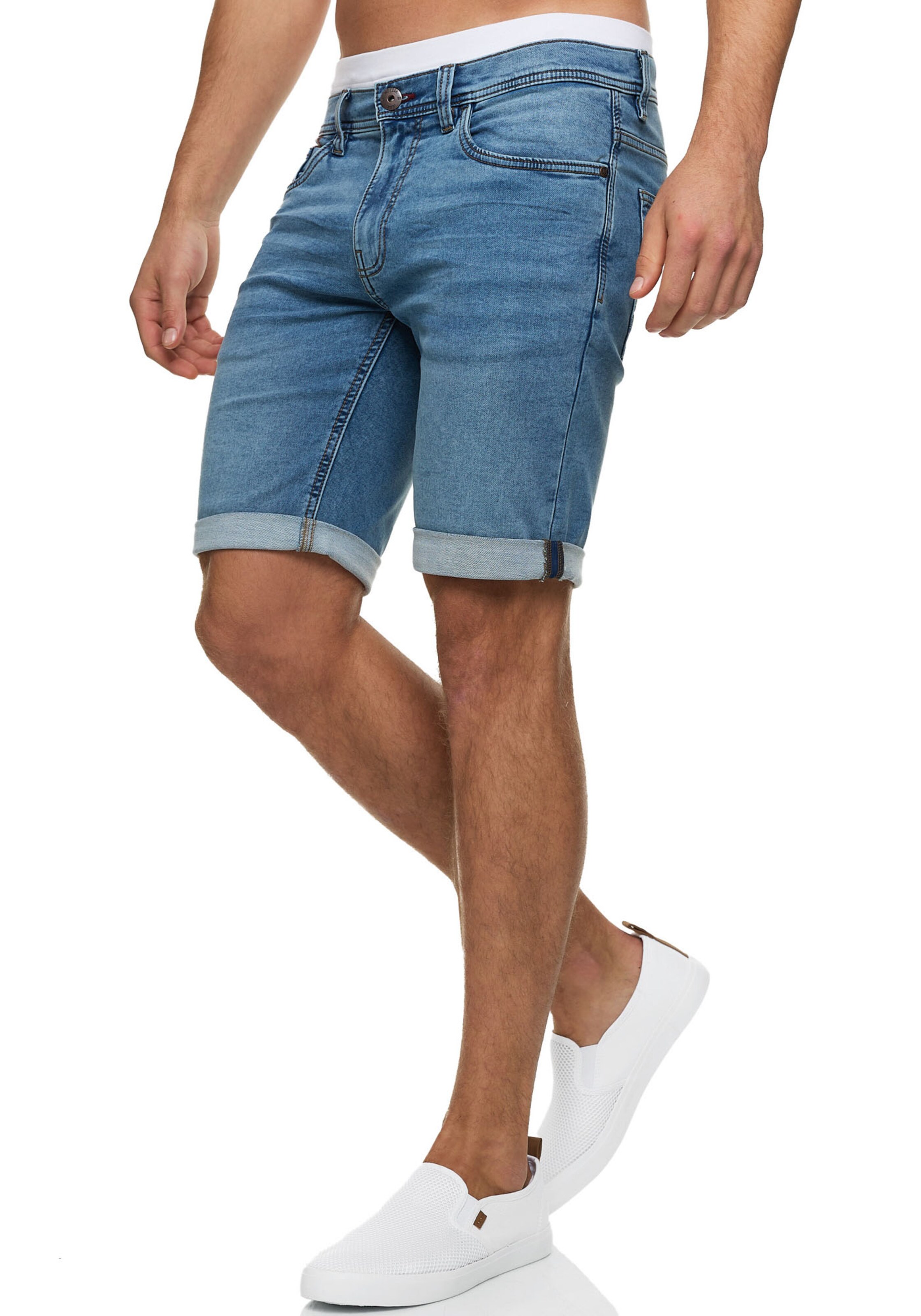 INDICODE JEANS Regular Shorts in Blau