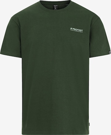 PROTEST Shirt 'PRTROCKO' in Groen: voorkant