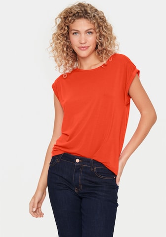 SAINT TROPEZ Shirt in Orange: front