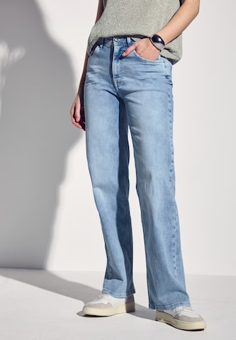 STREET ONE Regular Wide Leg Jeans in Blau: Vorderseite