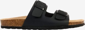 The Divine Factory Mules 'Leder-Pantoletten Noga Sierra Edge' in Black: front