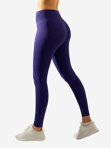OYOJ Skinny Leggings 'Nova Active Scrunch Tights - Indigo' i blå