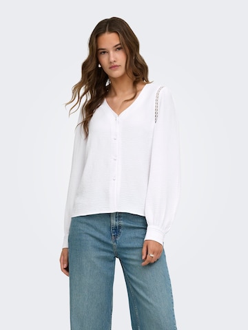 ONLY - Blusa 'ONLLUVE METTE' en blanco: frente