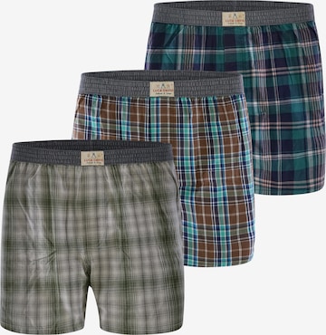 Luca David Boxershorts ' Olden Glory ' in Groen: voorkant