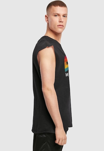 T-Shirt 'Beach X' Merchcode en noir