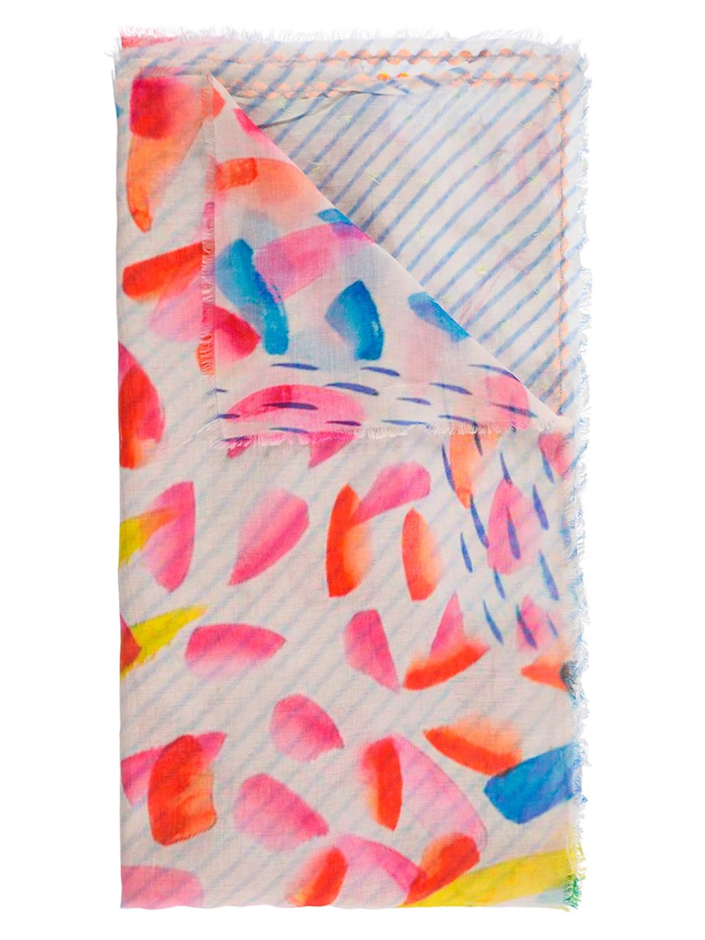 Passigatti Tuch 'Schal bunt mit Patch Design'‌‌ in Pink