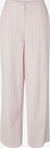 PIECESLoosefit Hlače 'PCStinna' - roza boja: prednji dio