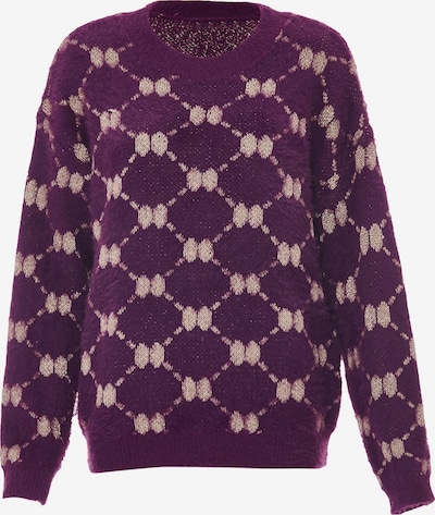 Megztinis iš ebeeza, spalva – gelsvai pilka spalva / uogų spalva, Prekių apžvalga