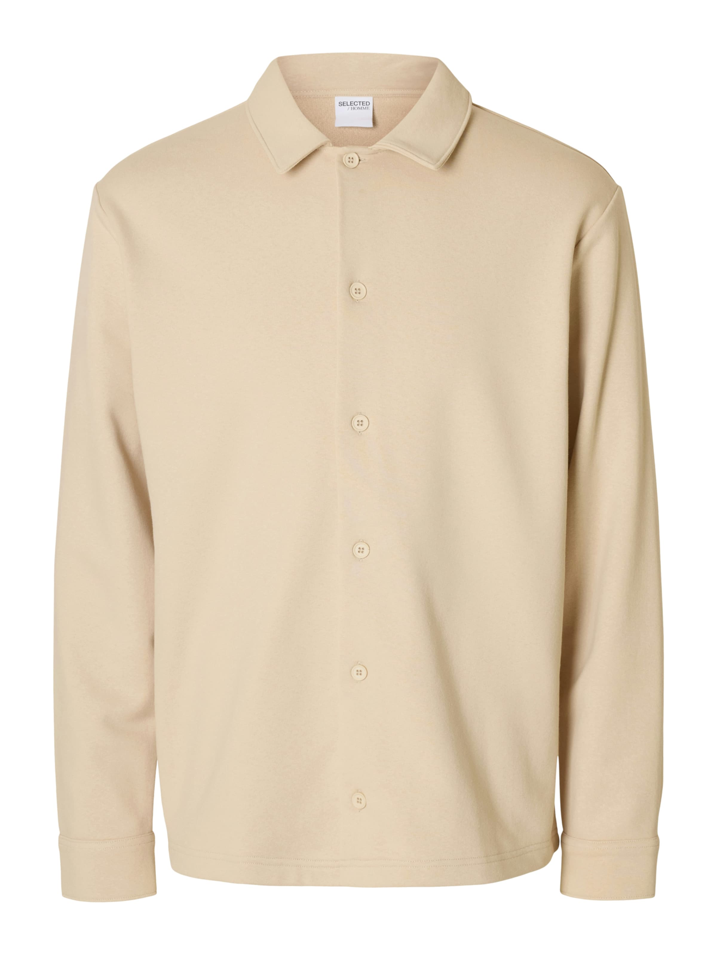 Veste de survêtement 'SLHJACKIE' SELECTED en beige : devant