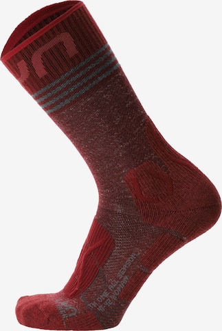Calzino sportivo di Uyn in rosso: frontale