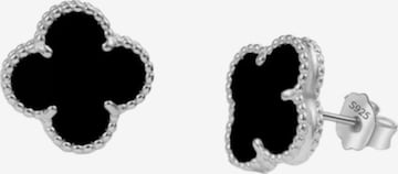 ROUGEMONT Jewellery Earrings 'Kleeblatt Glücksbringer Ohrstecker 925 Sterling Silber' in Silver: front