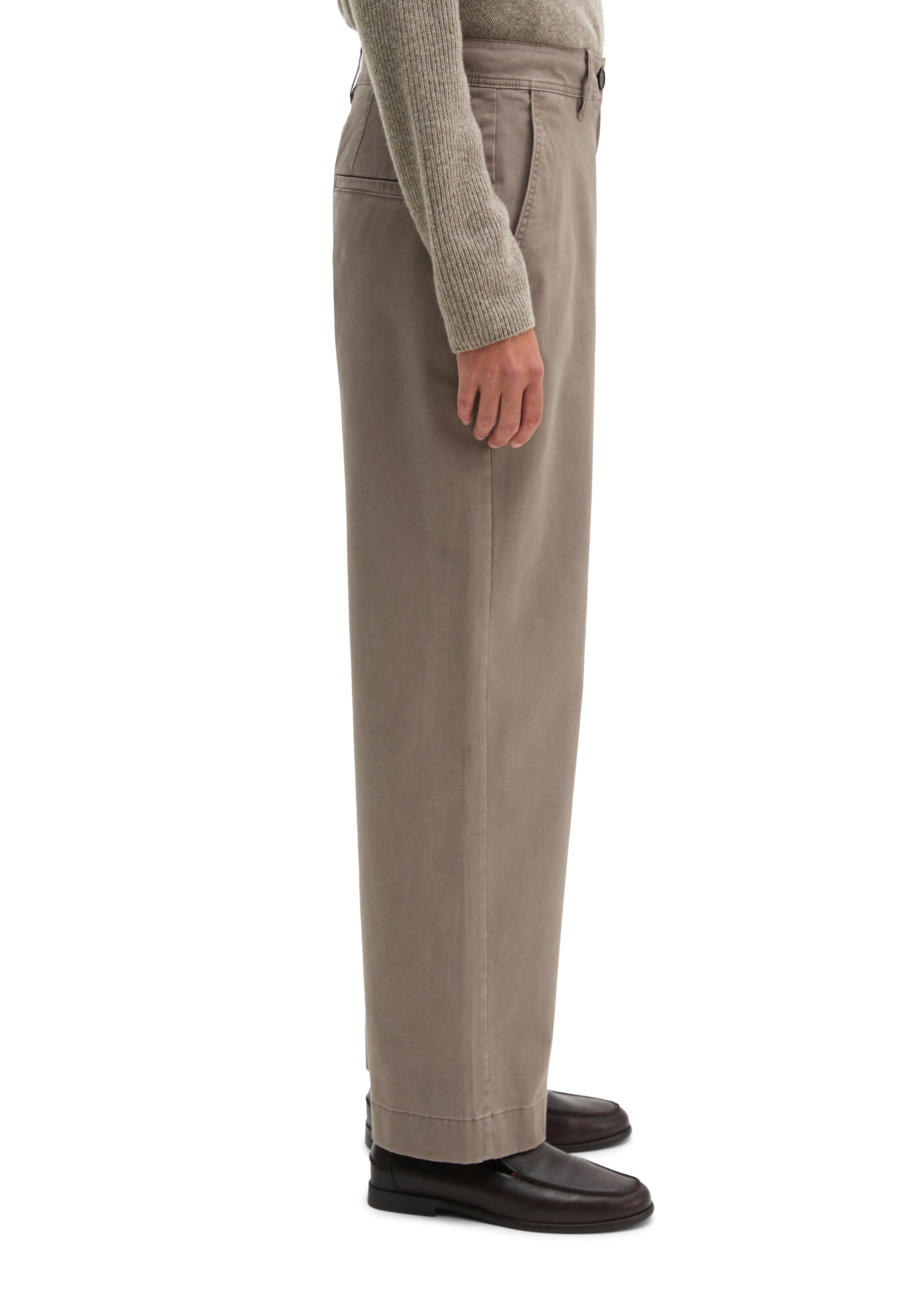 Marc O'Polo Loose fit Trousers in Brown