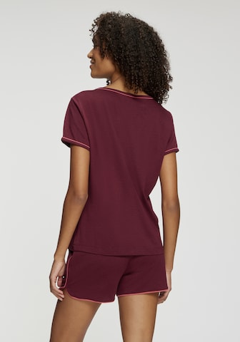 LASCANA - Camiseta para dormir en rojo