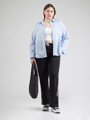 ONLY Carmakoma Blouse 'CARNEW LINA GRACE' in Blue