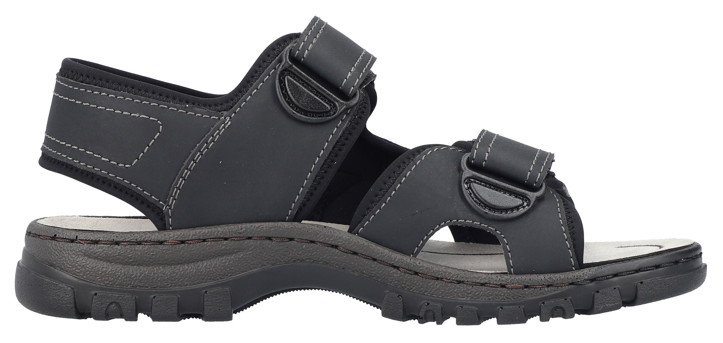 Rieker Hiking Sandals in Black