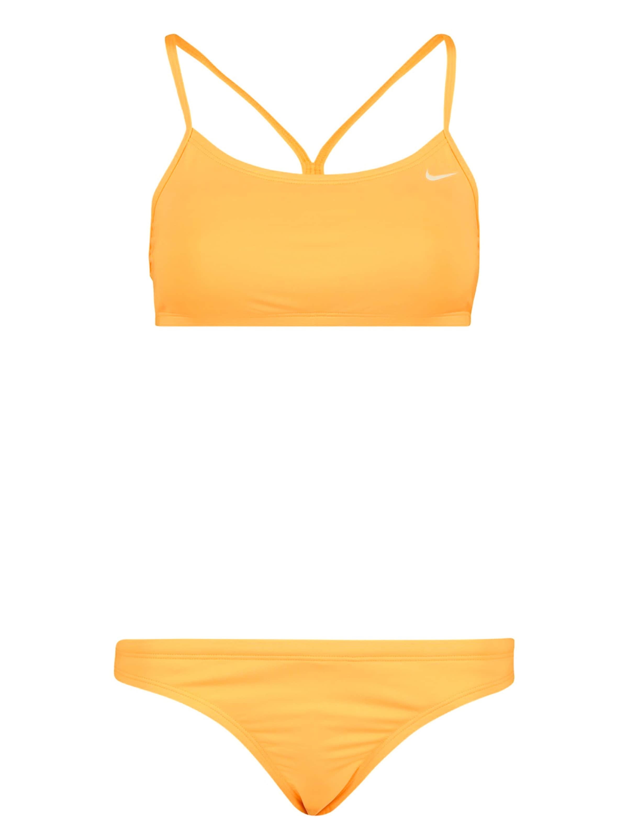 Nike solid racerback bikini top & bottom best sale set
