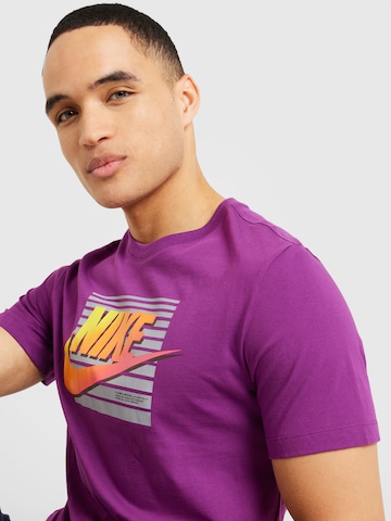 Nike Sportswear T-Shirt 'FUTURA' in Lila