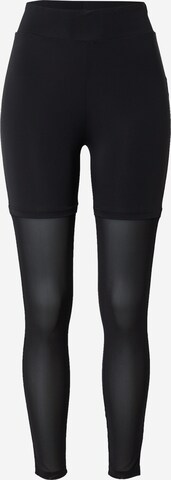 Urban Classics Skinny Leggings in Black: front