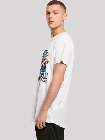 T-Shirt 'Marvel Captain America Made Of Tough Stuff' F4NT4STIC en blanc