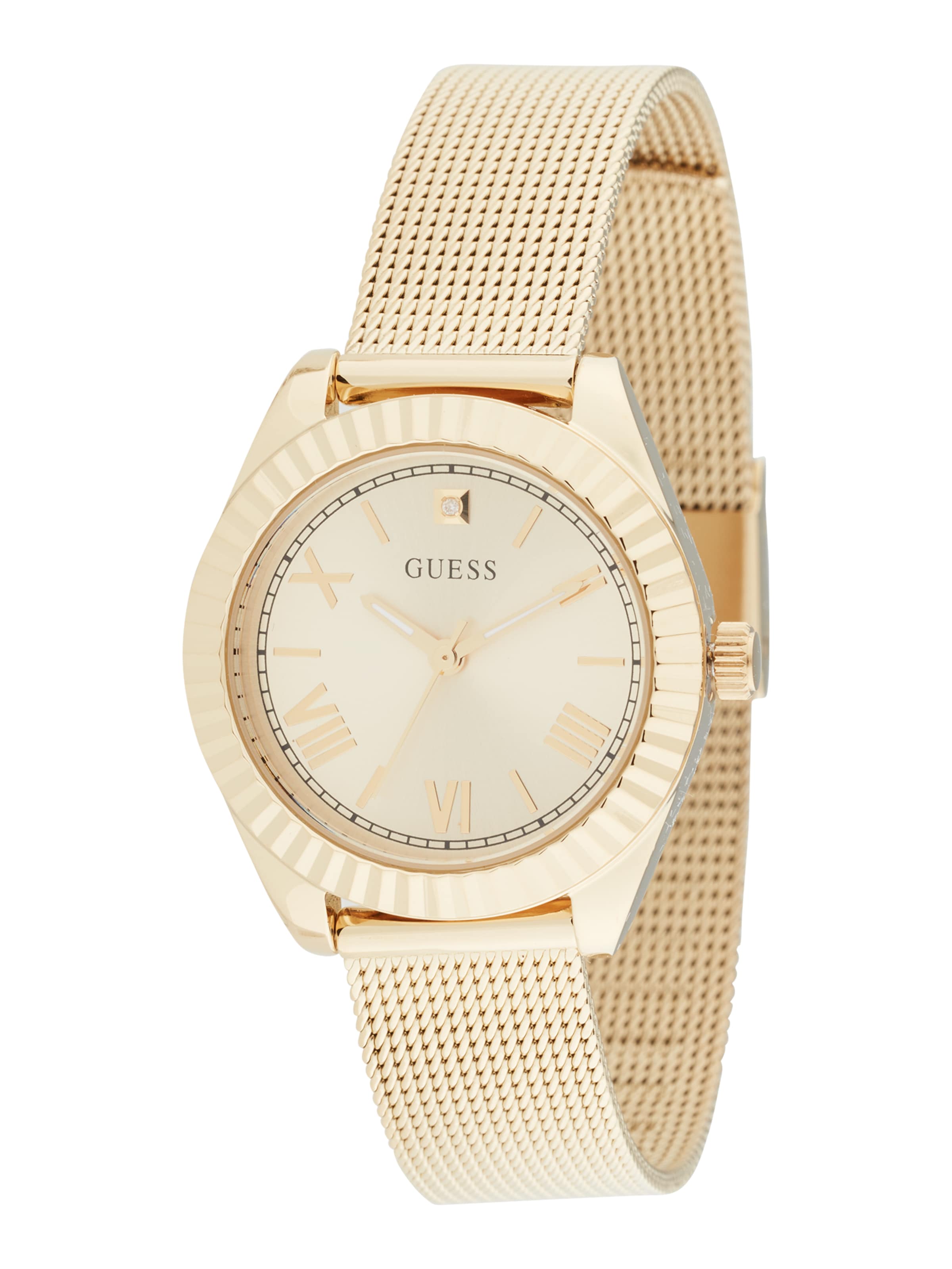 GUESS Аналогов часовник 'MINI LUNA' в злато: отпред