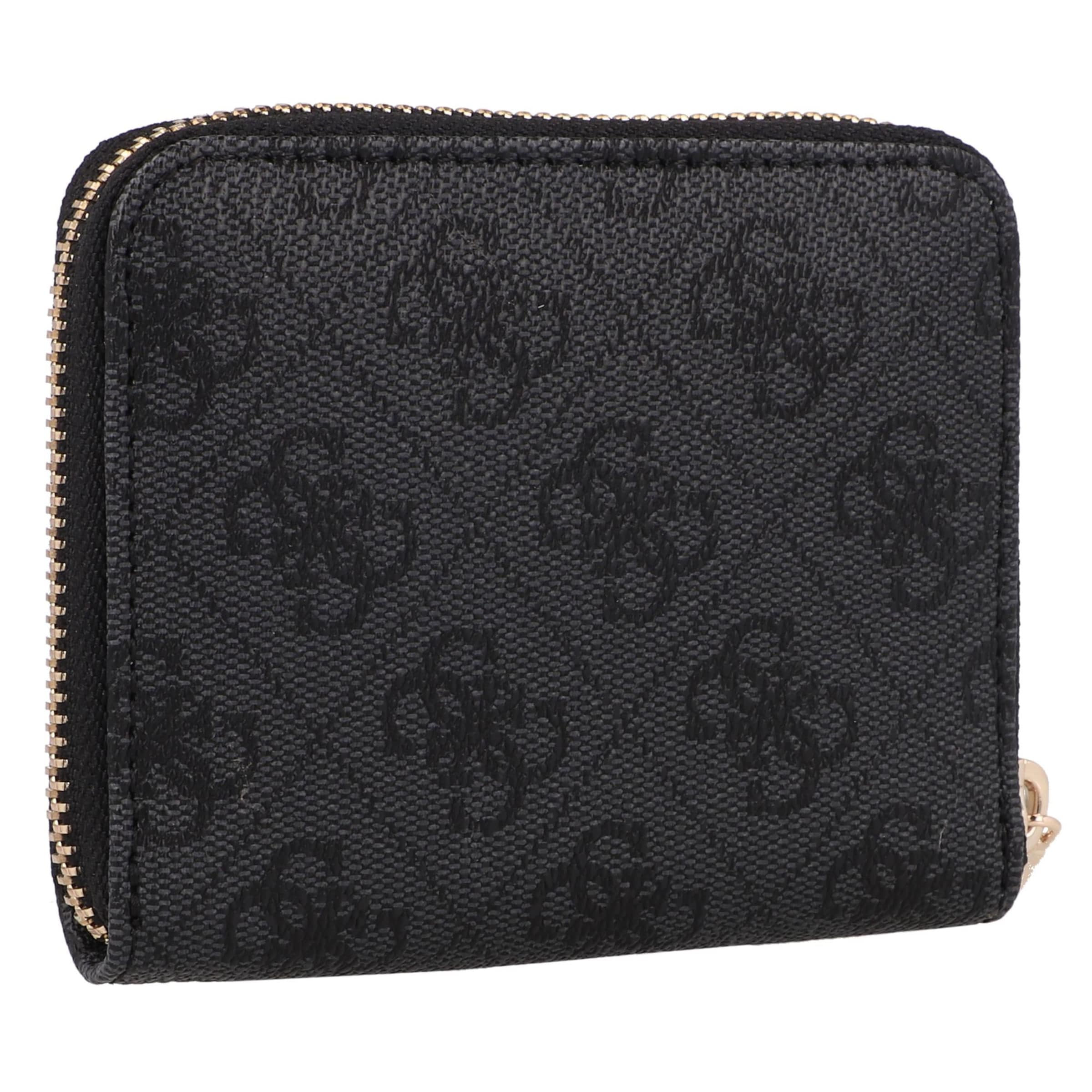 GUESS Peněženka 'LAUREL II SLG SMALL ZIP AROUND' – černá