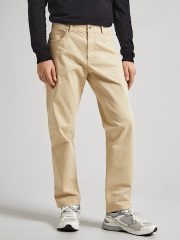 Pepe Jeans Slim fit Pants in Beige: front