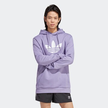 ADIDAS ORIGINALS Sweatshirt 'Adicolor Classics Trefoil' in Lila: Vorderseite