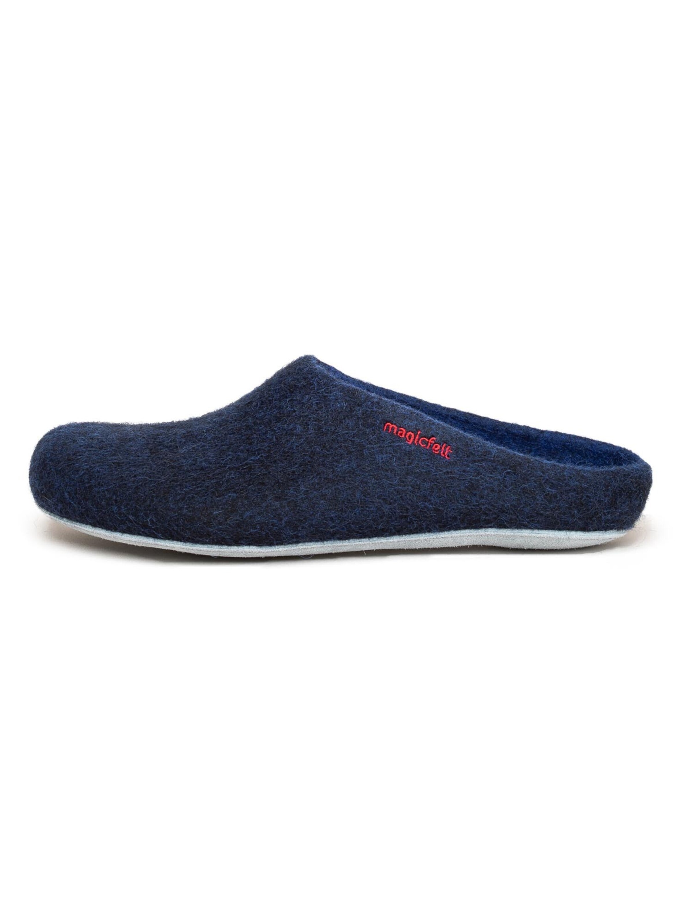 MagicFelt Hausschuh 'Filz'‌‌‌‌ in Blau: Vorderseite