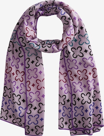 CODELLO Scarf in Purple: front