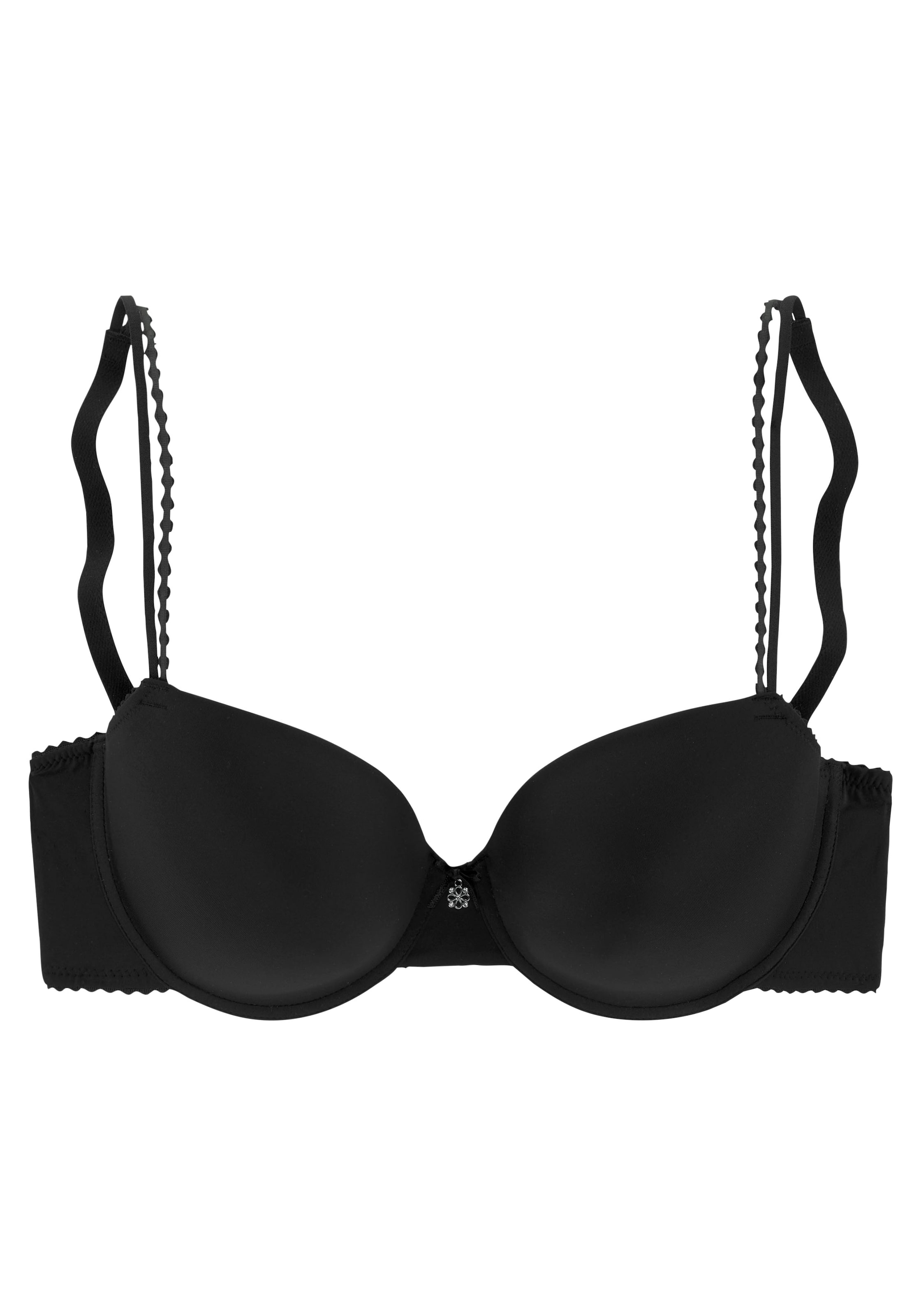 LASCANA Push-up Bra in Black: front