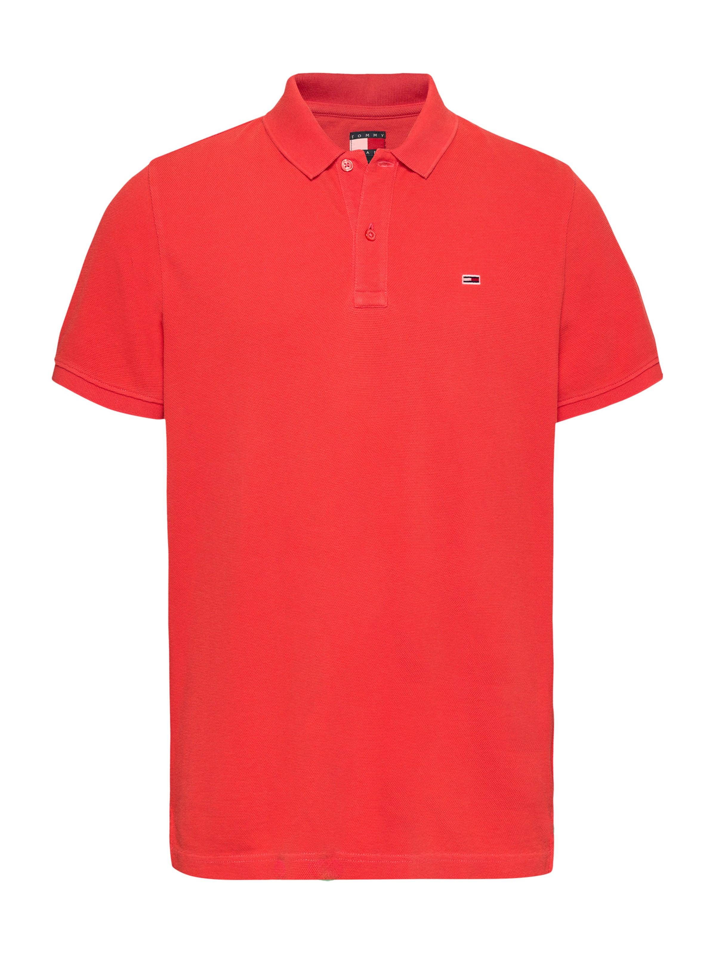 Tommy Jeans Shirt 'ESSENTIAL' in Orange: front