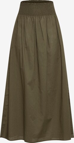 PULZ Jeans Skirt in Green: front