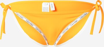 Calvin Klein Swimwear Dół bikini 'STRING SIDE TIE' w kolorze pomarańczowy: przód